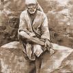 Baba on Rock